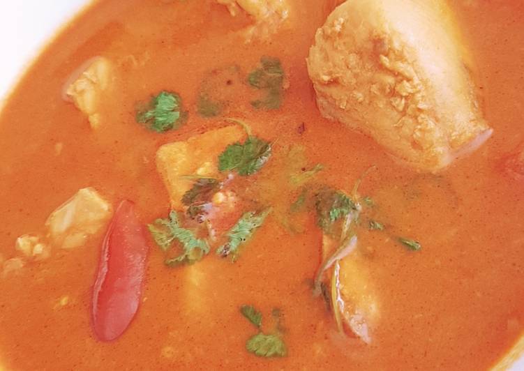 Easiest Way to Prepare Award-winning Salmon fillet curry