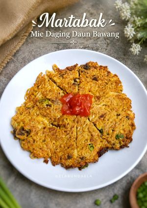 Foto resep Martabak Mie Daging Daun Bawang
