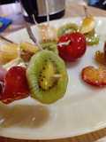 Tunghulu, fruta caramelizada crocante