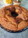 Ciambellone variegato vaniglia e cioccolato fondente