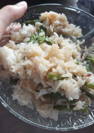 Hình của món Đậu que xào tỏi.