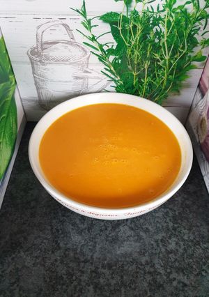 Une photo de Velouté de carottes 🥕 au lait de coco 😋