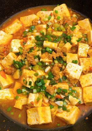 Hình của món Đậu phụ Tứ Xuyên.