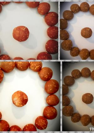 A picture of Microwave sesame seeds balls or til ke laddo.