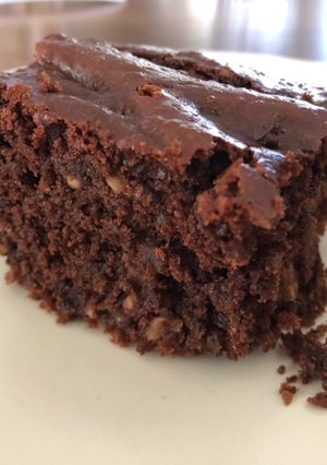 Foto di Torta cremosa di carote e cioccolato fondente