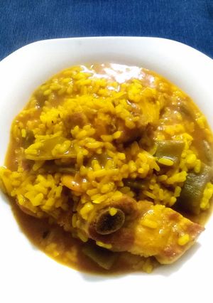 Una foto de Arroz meloso con costilla de cerdo
