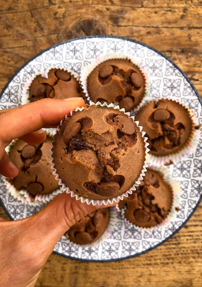 Una foto de Magdalenas de chocolate 🍫