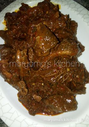 A picture of Traditonal kamoniya"ofals stiff soup".