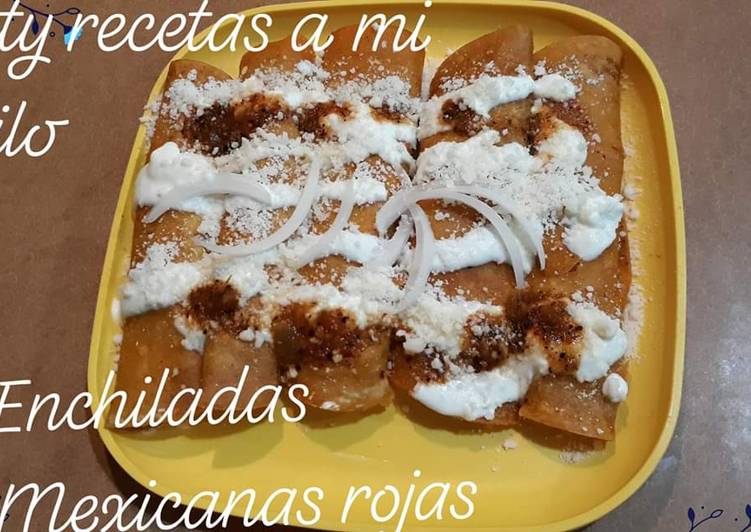 Enchiladas mexicanas rojas