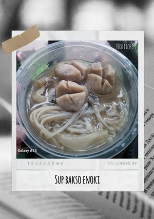 Foto resep Sup Bakso Enoki Ayam