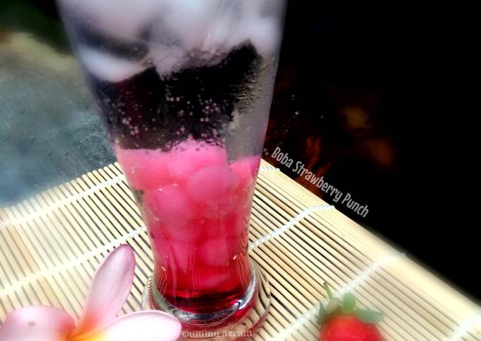 Resep Boba Strawberry Punch Oleh Ummu Azzam 💐 - Cookpad