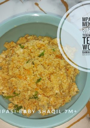 Foto resep MPASI 7M+ Menu 4 ☆》Kentang, tobiko orange, wortel