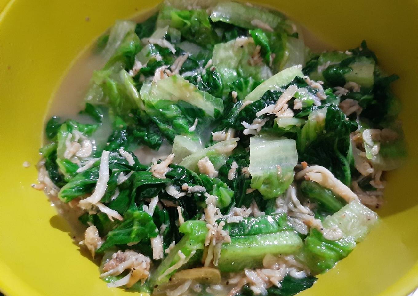 Tumis Sayur cos romaine lettuce (Selada) enak