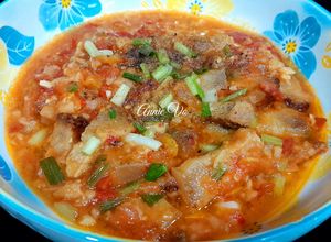 Hình của món Thịt vai heo sốt cà chua.