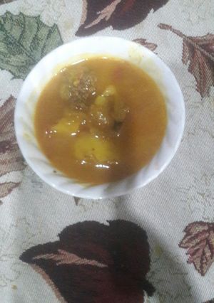 A picture of Aloo badi.