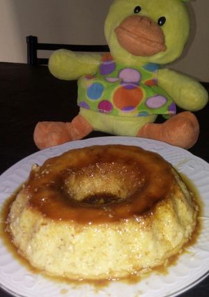 Una foto de Flan con leche condensada