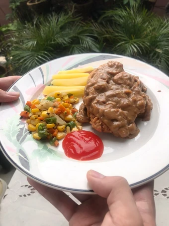Langkah Mudah untuk Membuat Resep Chicken steak with mushroom sauce yang  Bikin Ketagihan Anti Ribet, Mantap Sekali