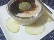 Una foto de mazamorra morada