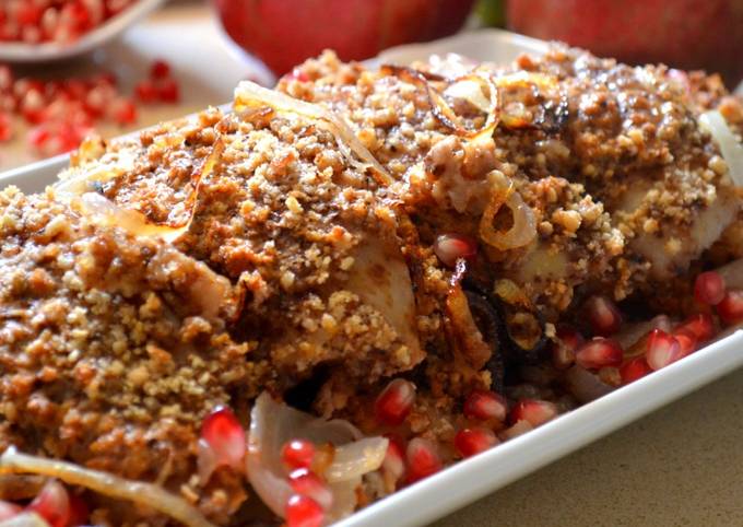 Филе морского языка в ореховой панировке