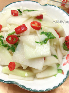 涼拌大頭菜 的食譜成品照片