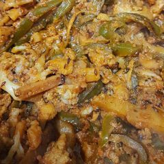 A picture of Aloo gobhi shimla mirch sabzi.