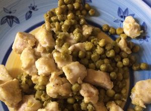 Foto di Bocconcini di tacchino e piselli