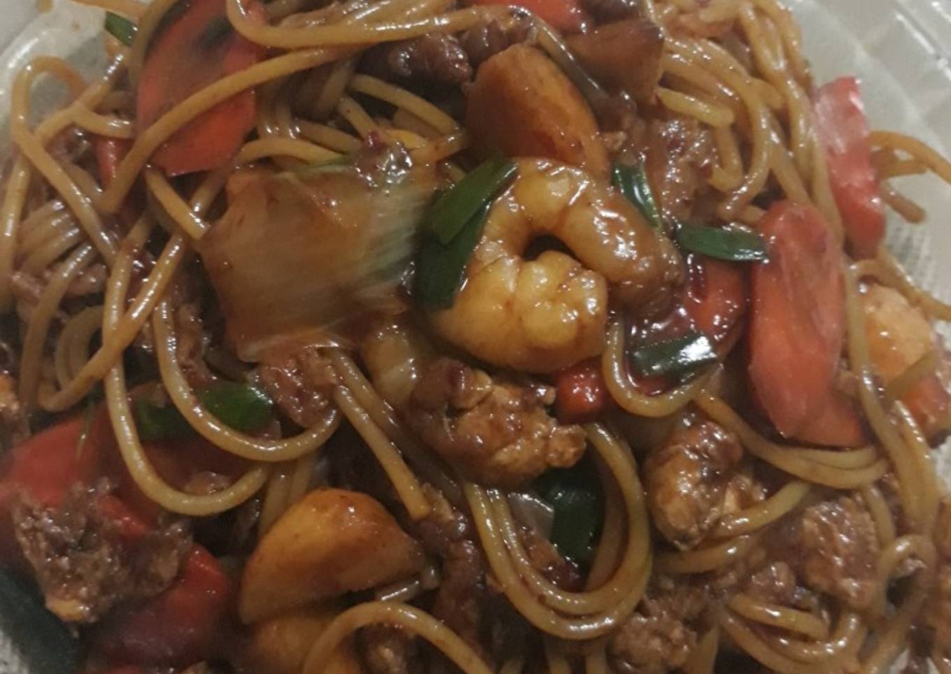 Spagetti Goreng Kimchi