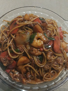 Foto resep Spagetti Goreng Kimchi