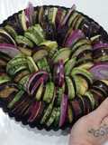 Ratatouille verde e viola