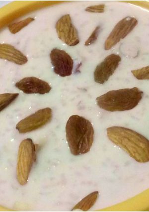 A picture of Rice pudding.