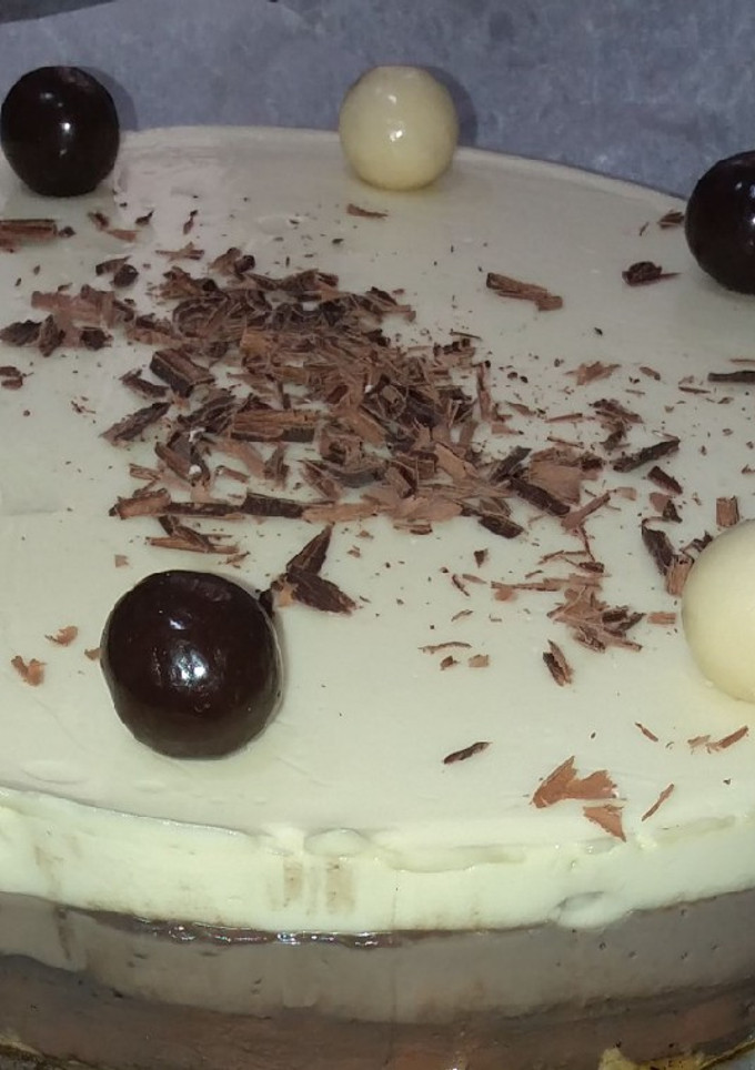 Una foto de Tarta de 3 chocolates