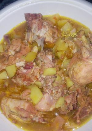A picture of Beef soup.