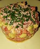 Tartar de salmón ahumado