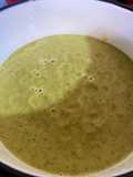 Crema de zucchini y pollo