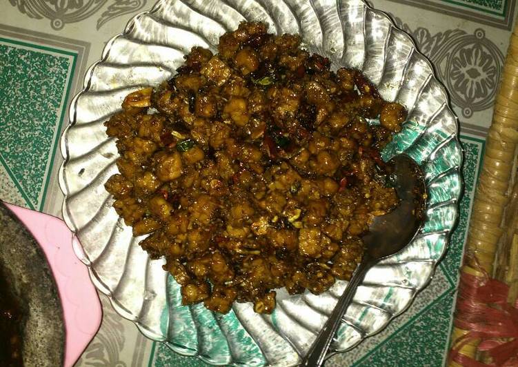 Resep Sambal goreng tempe kecap manis Anti Gagal