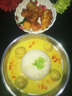 कढ़ी चावल रेसिपी मुख्य फोटो