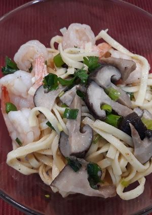 รูปของ บะหมี่แห้งกุ้งสด (ง่ายๆ)