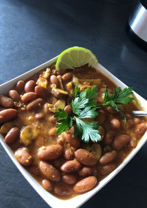 عکسی از دستور خوراک لوبیا چینی
