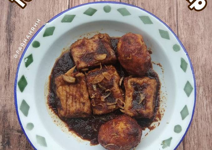 Tahu Telur Masak Kecap