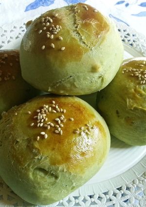 Foto principal de Panecitos caseros con té Matcha