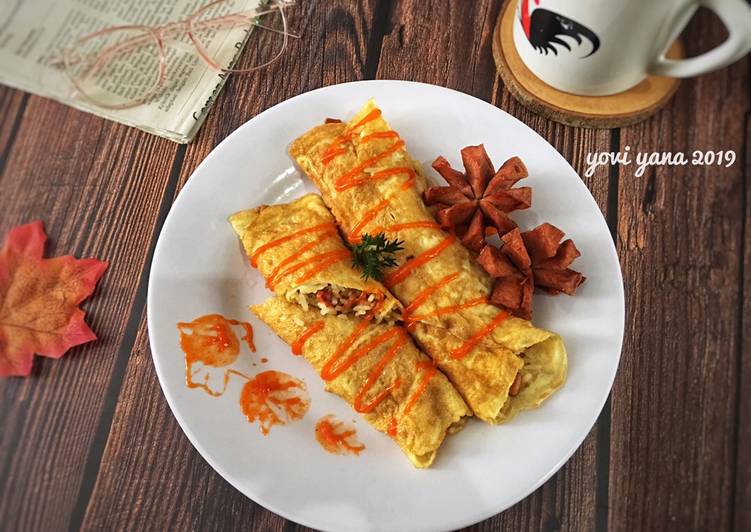 Proses mengolah Nasi goreng gulung, Lezat Sekali