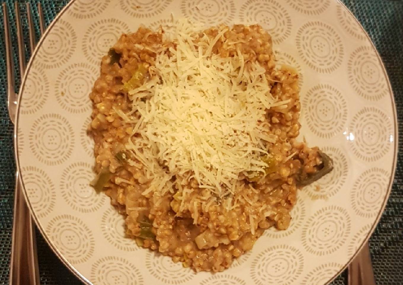 Risotto sarrasin et poireaux