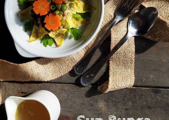 Cara membuat Sup Bunga Matahari (Khas Solo, Jawa Tengah)