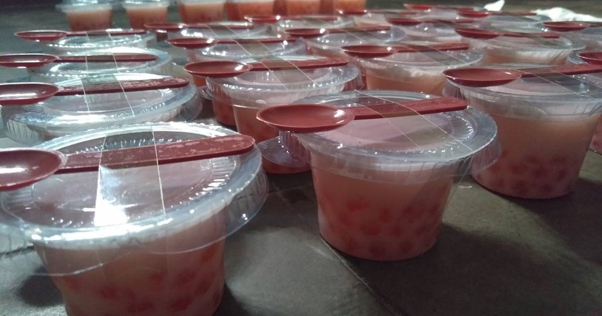 Resep Puding Sagu Mutiara Cup Enak Dan Mudah Cookpad