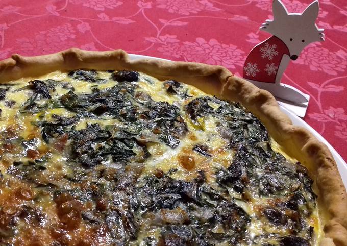 Quiche aux escargots aux blettes