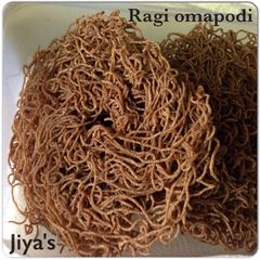 A picture of Ragi omapodi.