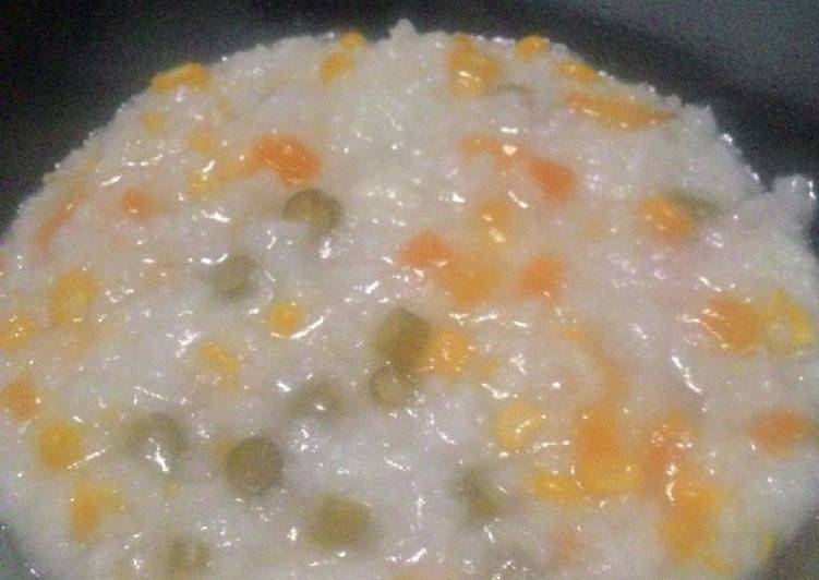 Bubur Sayur Gurih tanpa Mecin