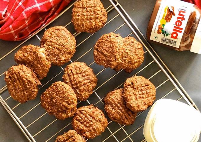 Oatmeal banana nutella cookies