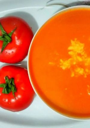 صورة لوصفة شوربة طماطم 🍅