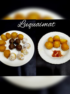 A picture of Luqaimat (arabic sweet dumpling).
